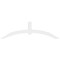 Ekena Millwork Archdale Architectural Grade PVC Gable Bracket, 108"W x 31 1/2"H x 4"D x 6"F, 7/12 Pitch GBP108X32X0406ARC00 - alternate 3